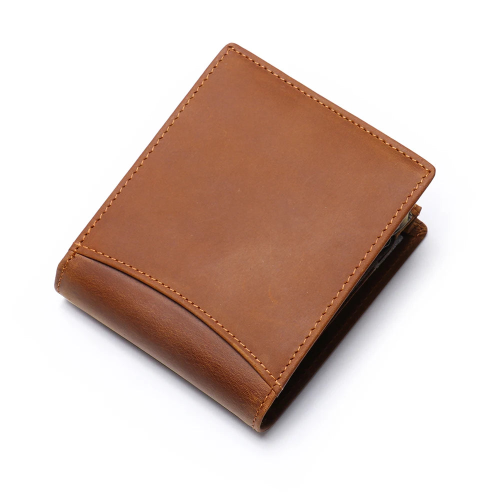 Lange Leren Portemonnee voor Heren – Vintage Stijl
